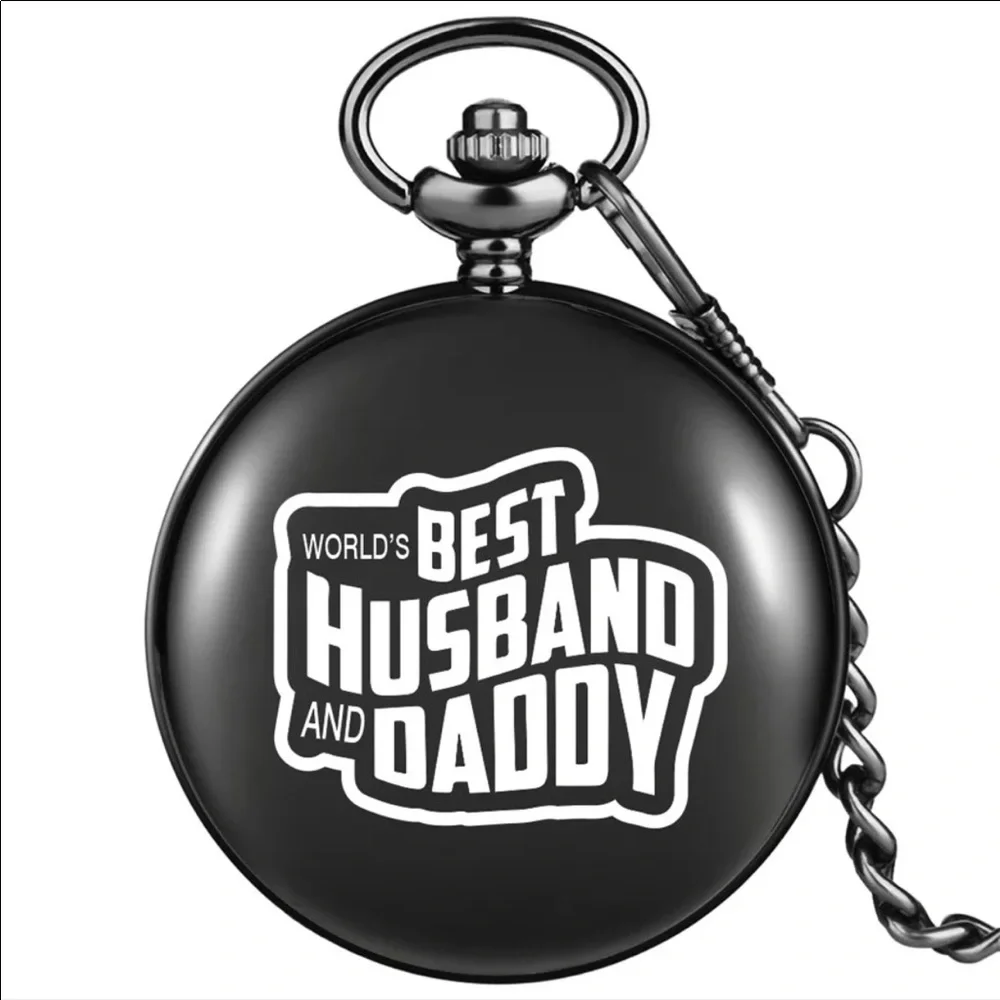 NEW Black Men’s Pocket Watch Necklace - Picture 6 of 6